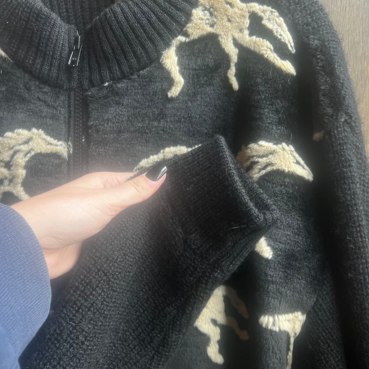 Black Horse Zip Up
