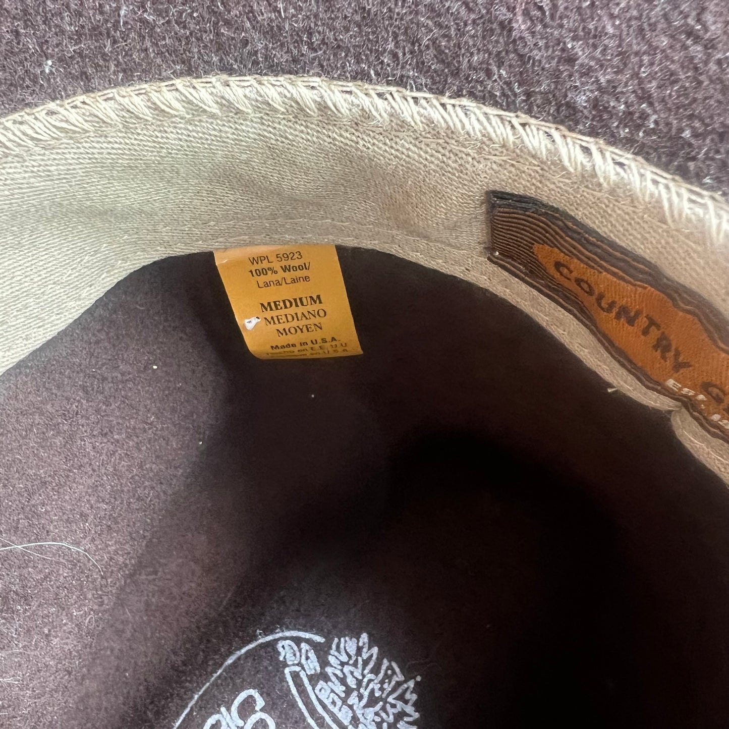 Country Gentleman Brown Felt Hat
