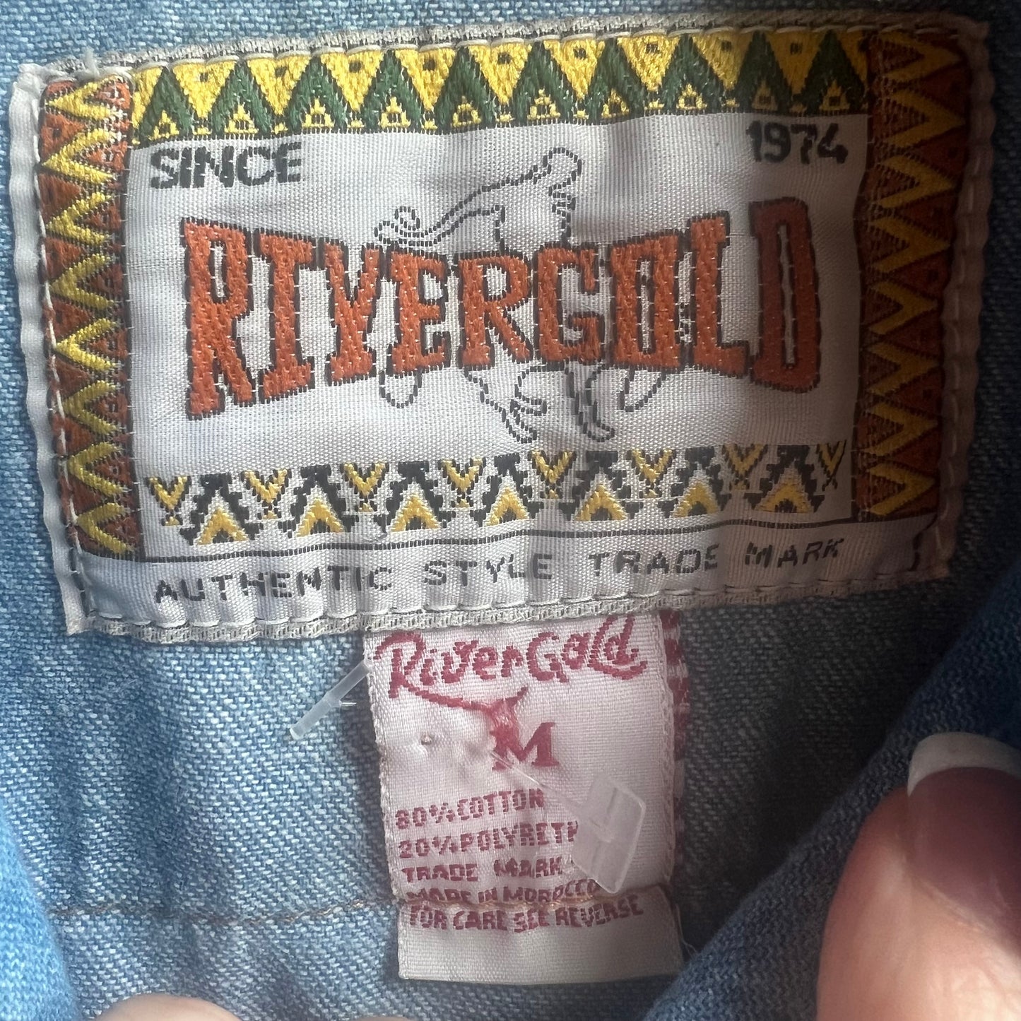 Rivergold Denim Cowboy Pearl Snap