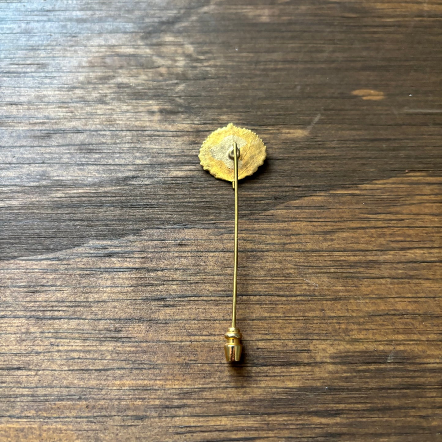 Gold Dipped Aspen Leaf Tie Pin