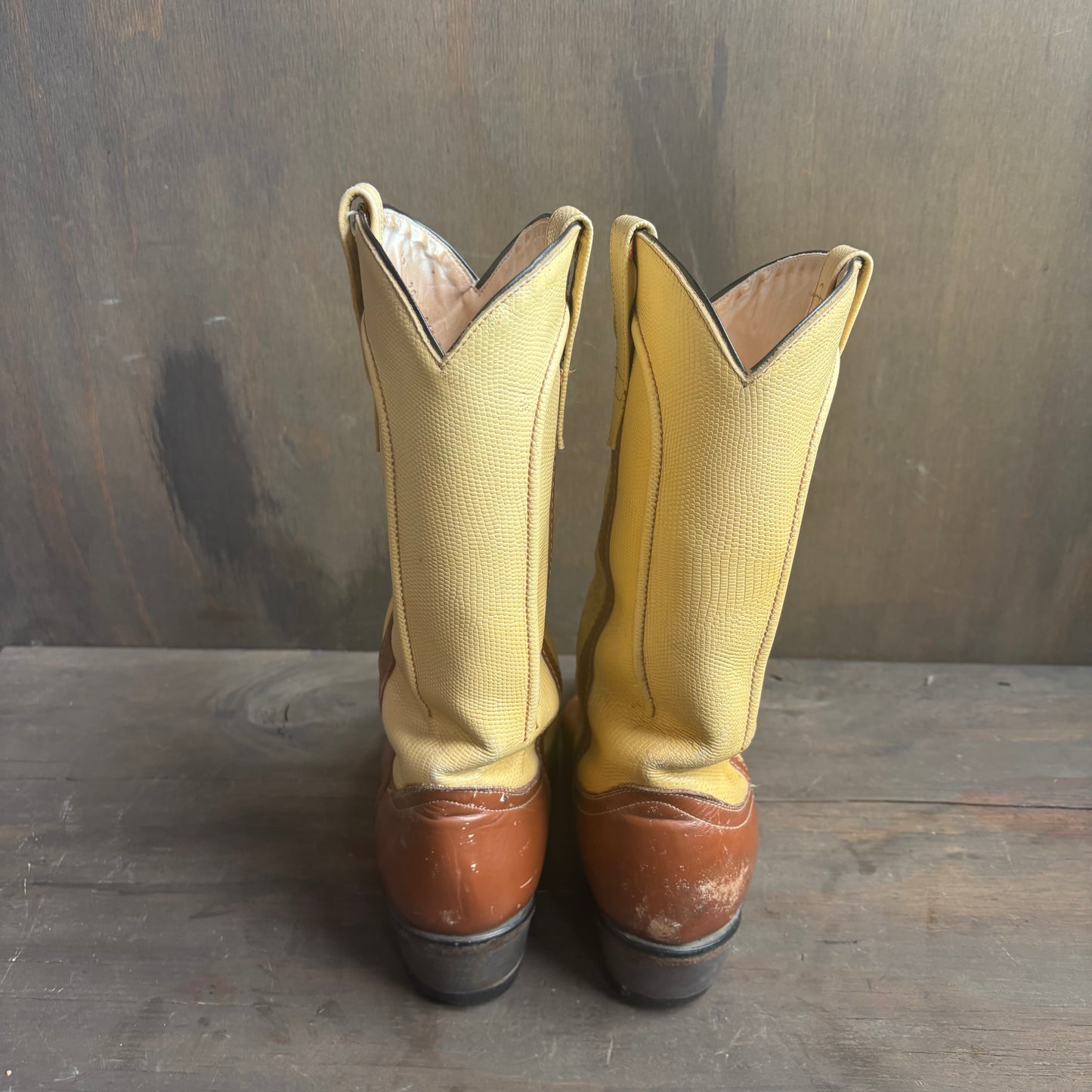 Custom 2-Tone Reptile Boots
