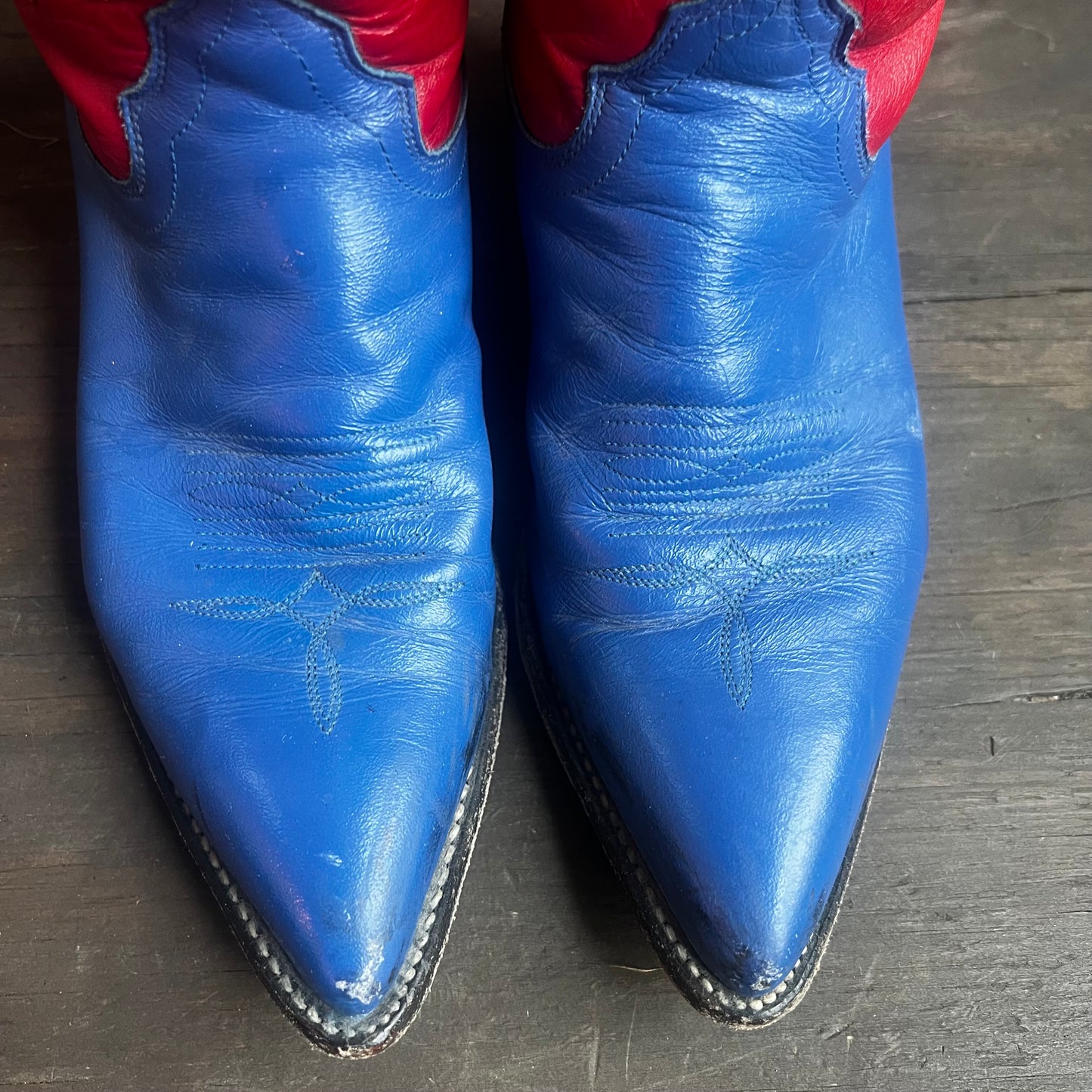 Justin’s Red, White and Blue Leather Boots