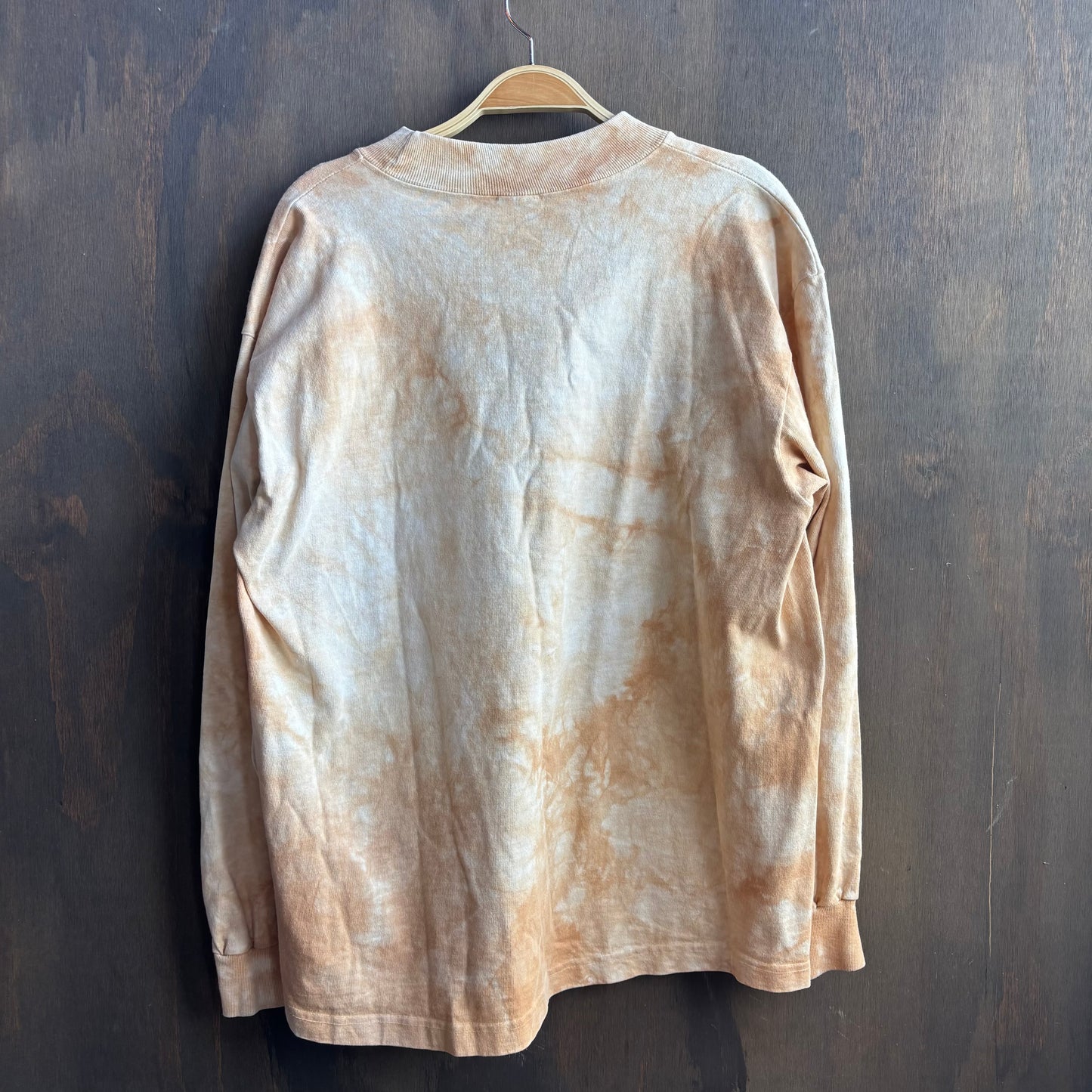 Orange Tie-Dye Long Sleeve Shirt
