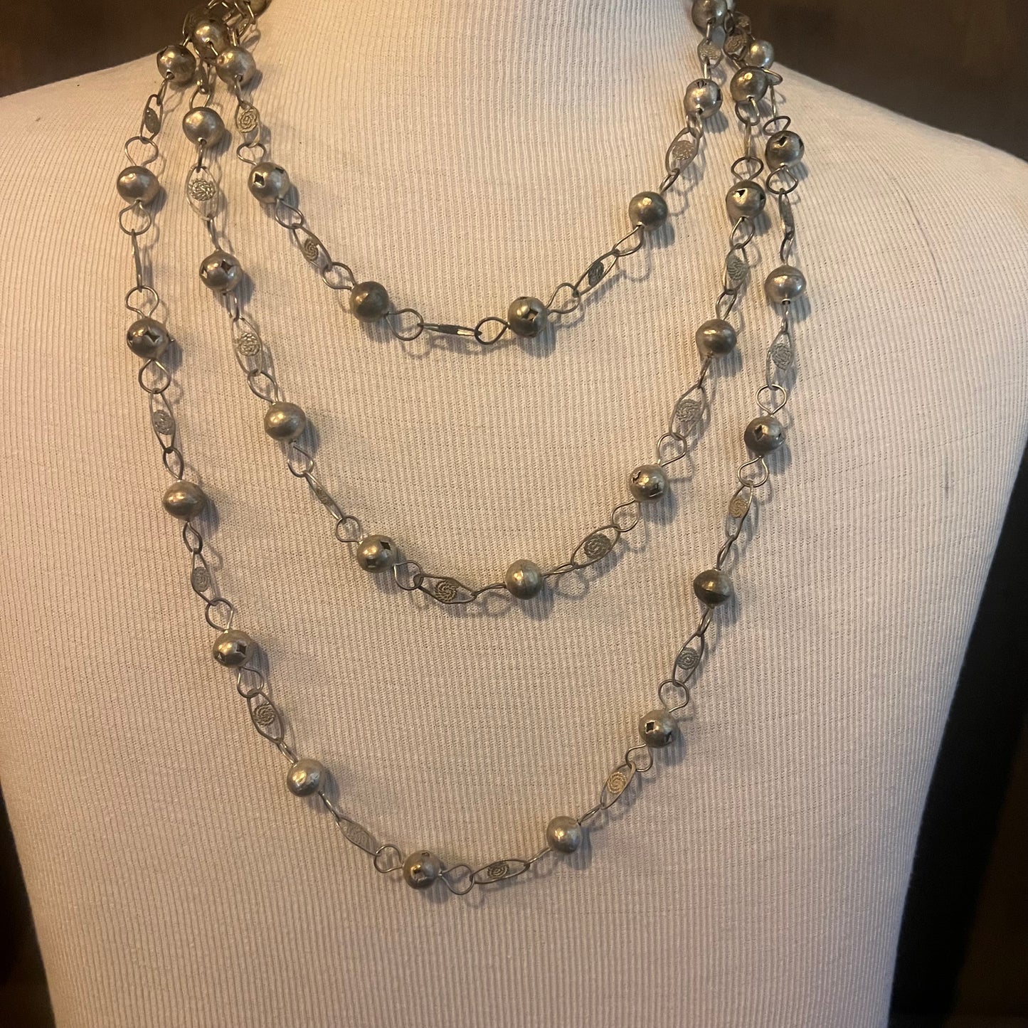 Silver Vintage Wrap Necklace