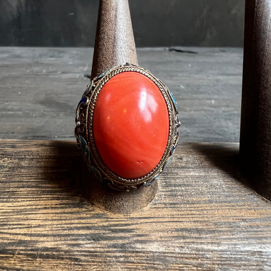 Chunky Coral Ring