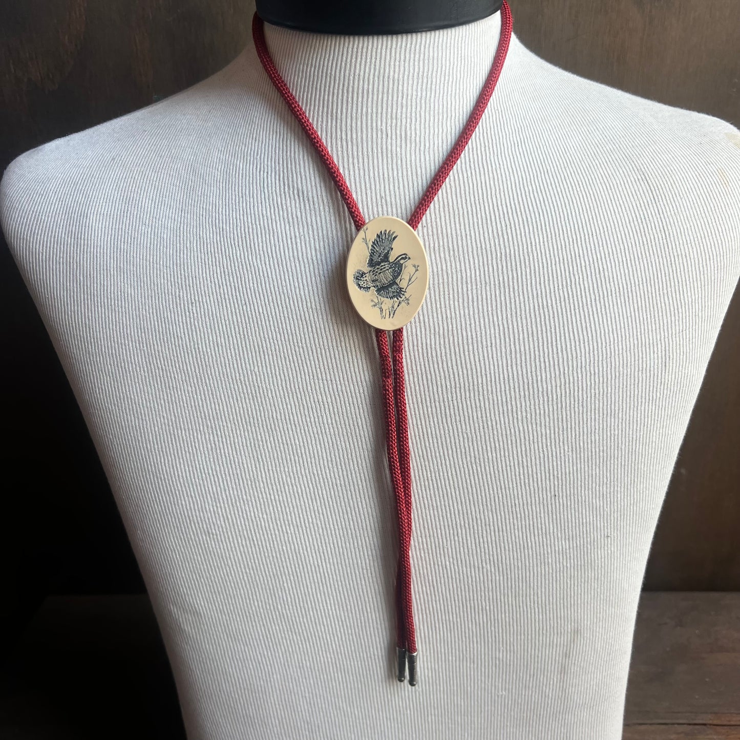 Flying Pheasant Bolo Tie