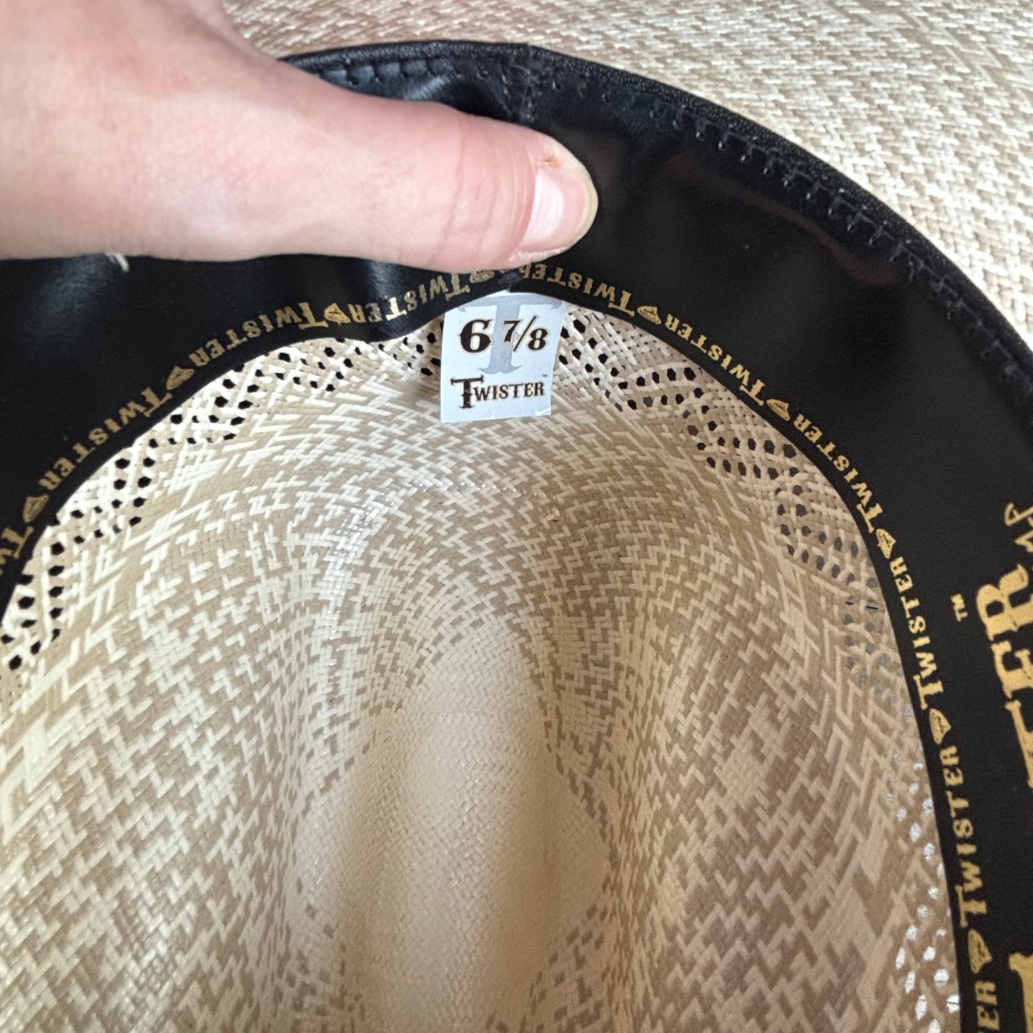 Twister Straw Hat with Leather Band