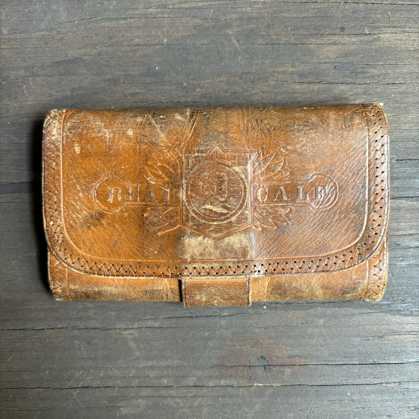 Vintage Leather Tri-Fold Wallet
