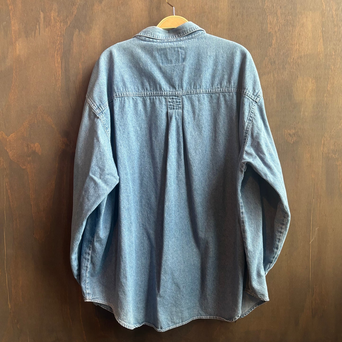 Denver Broncos Denim Button Up