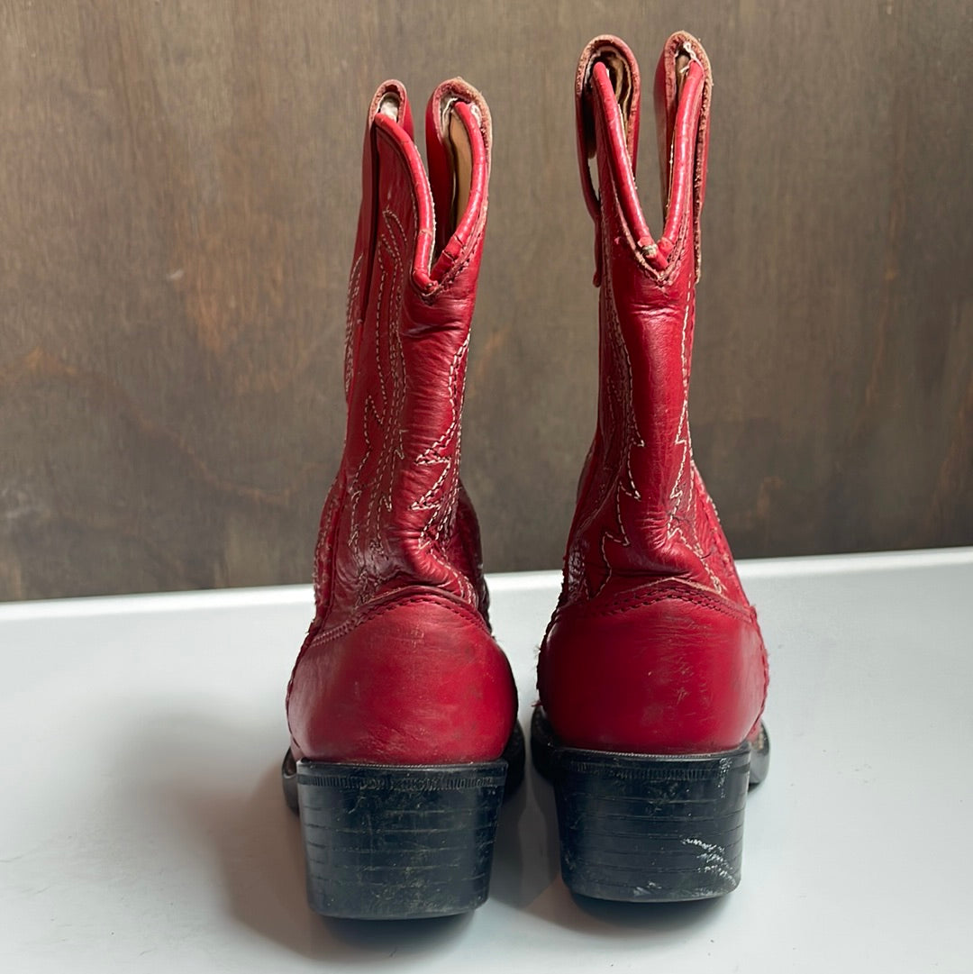 A Jama Kids Red Leather Boots