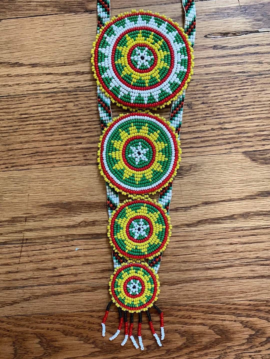 Seed Bead Multi-Medallion Necklace