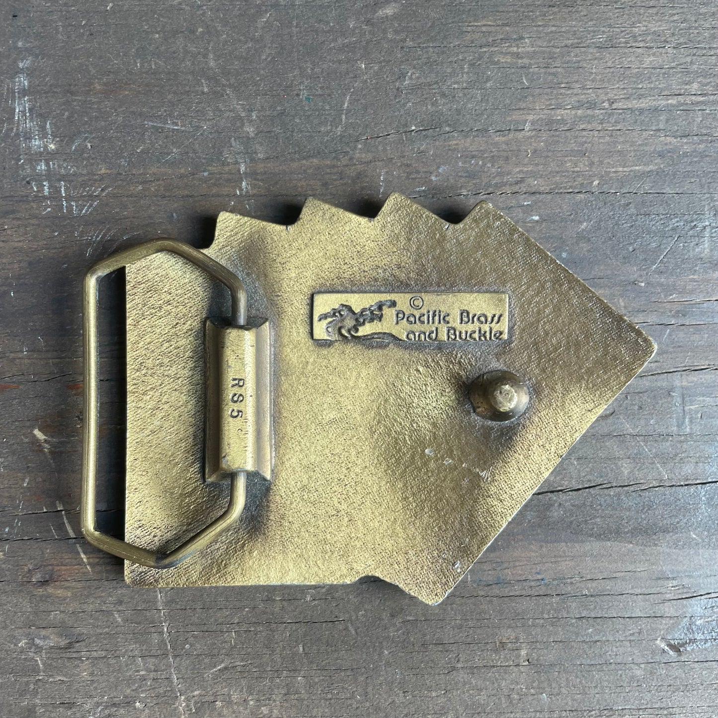 Las Vegas Brass belt buckle