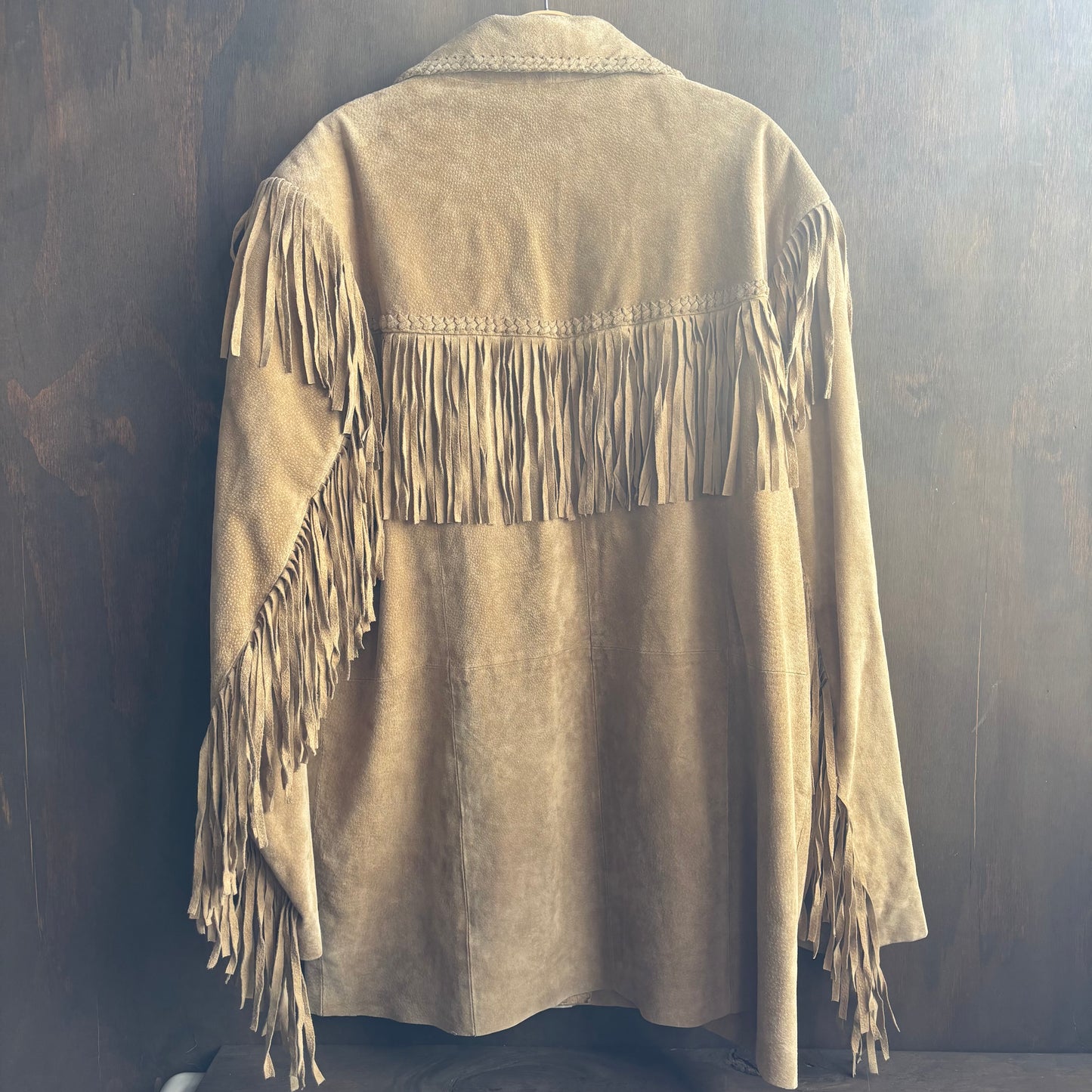 Scully Beige Fringe Jacket