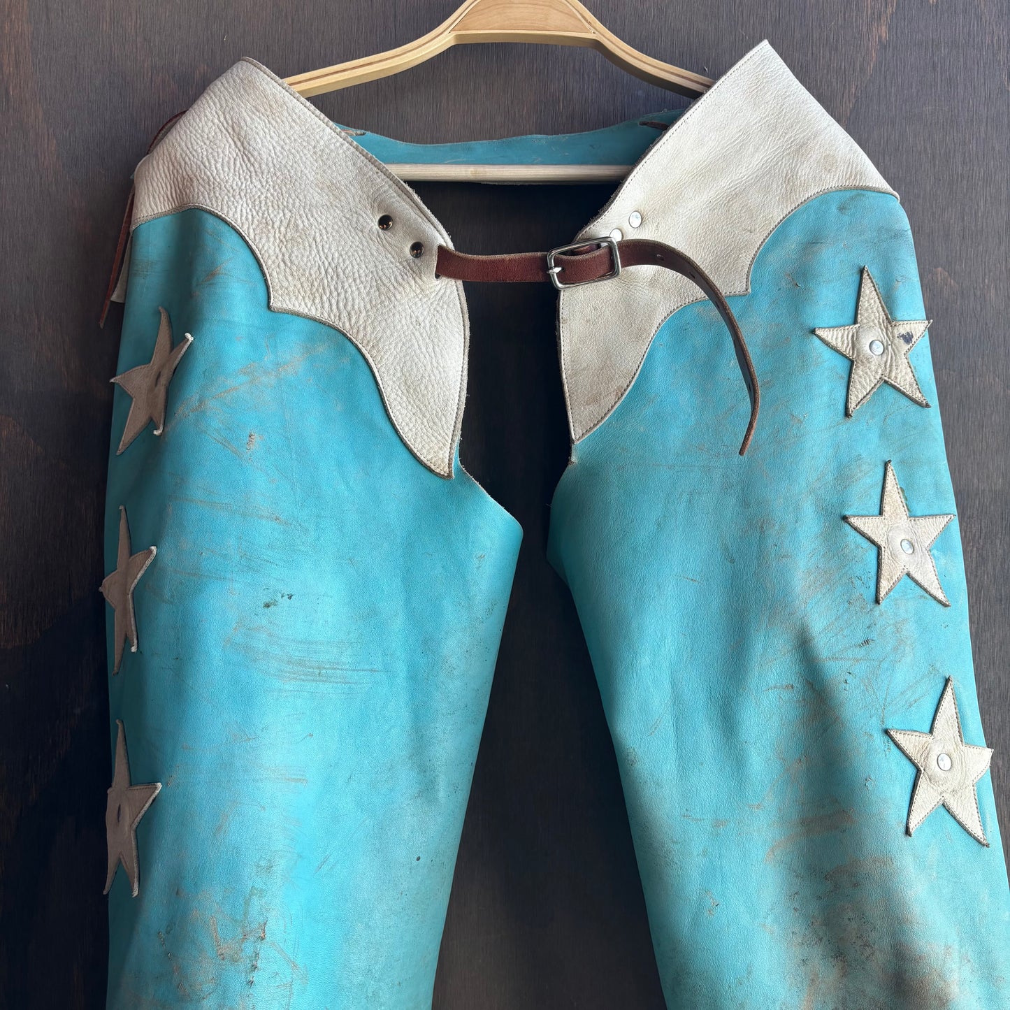 Vintage Blue Kids Chaps