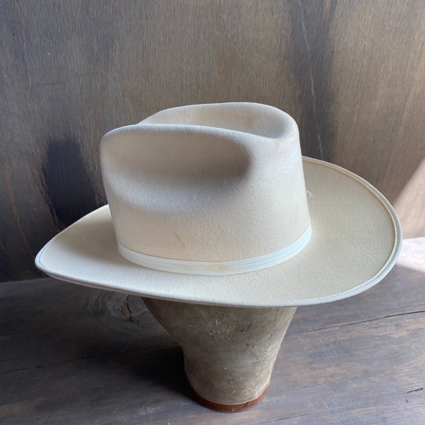 Vintage Always on Top Cream Wool Hat