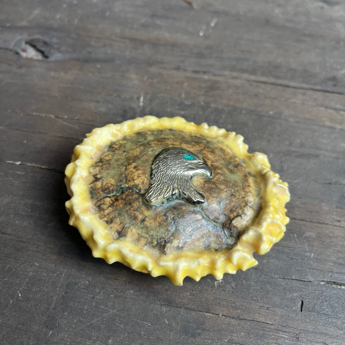 Wood Eagle Belt Buckle