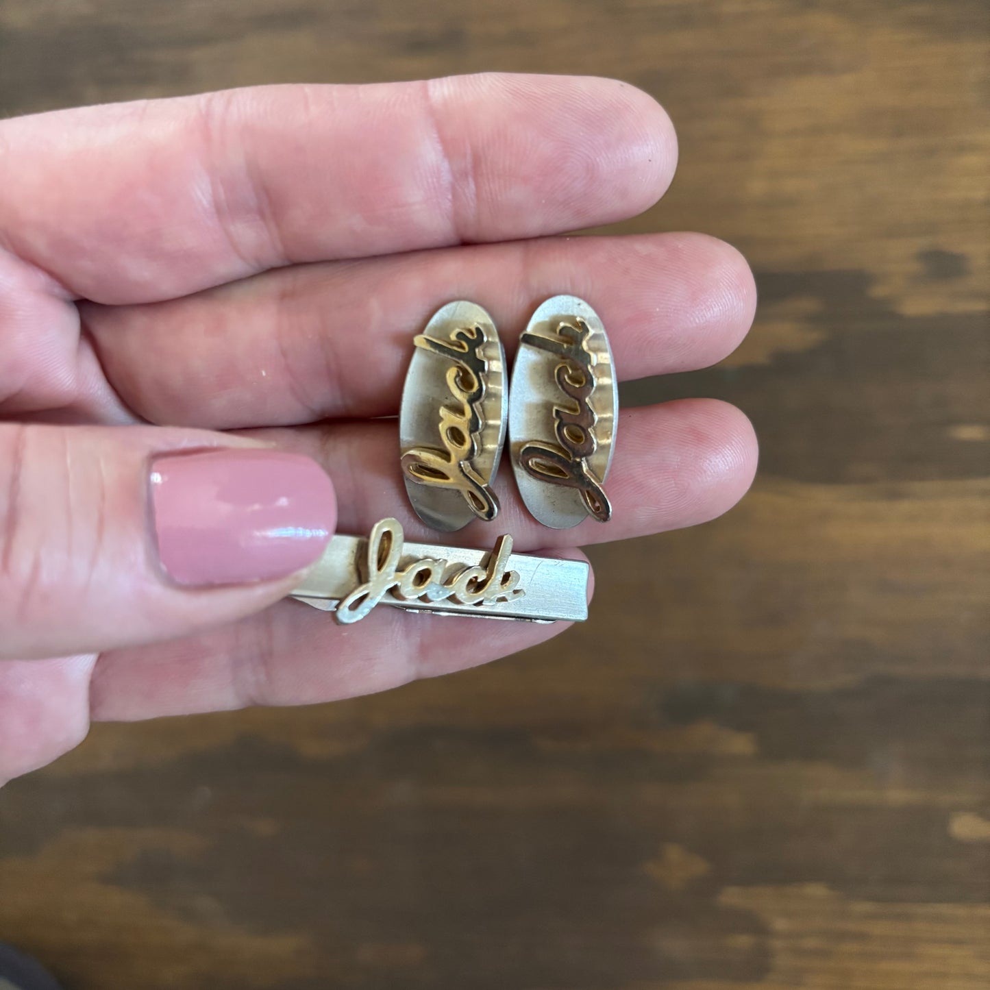 "Jack" Cufflink and Tie Clip Set