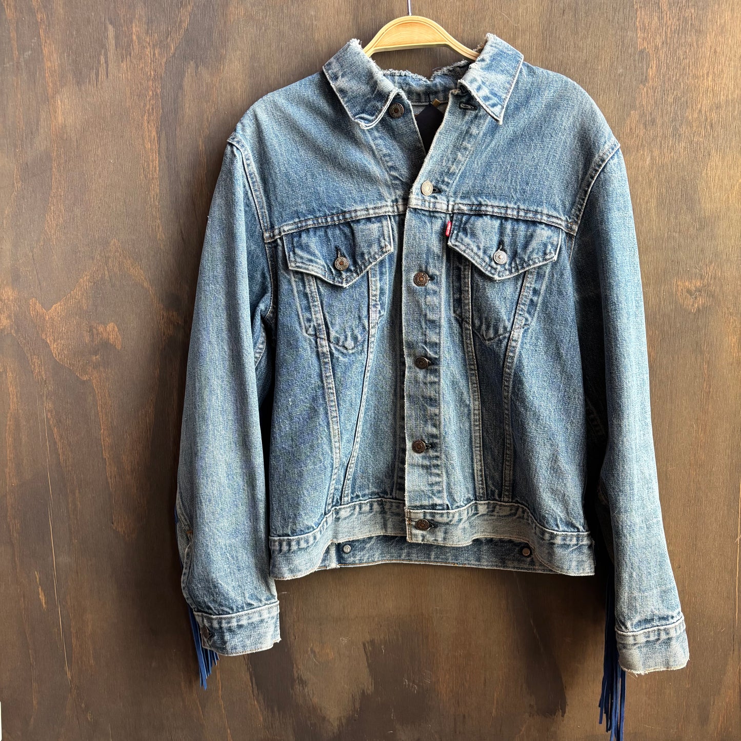 Out of The Blue Fringed Vintage Levi’s Jacket