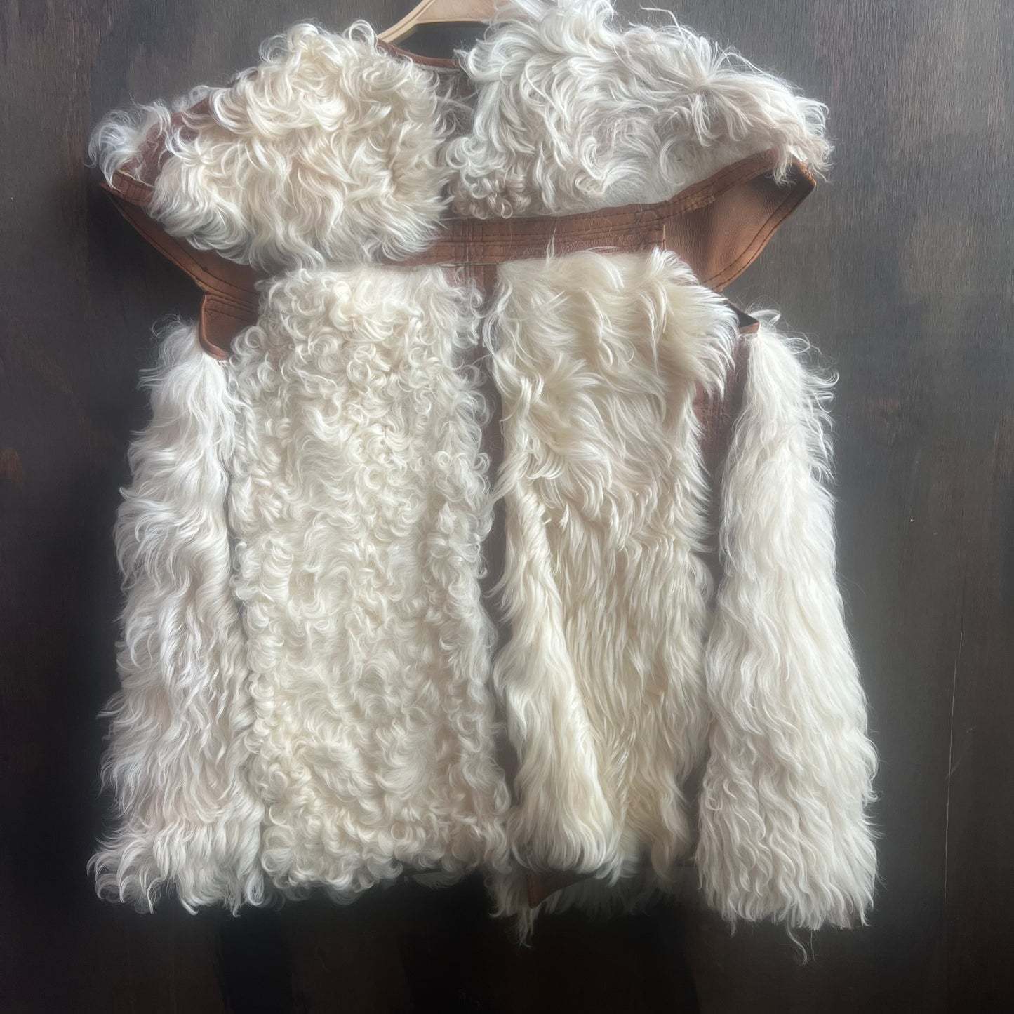 Argentinian Curly Lamb and Leather Reversible Vest