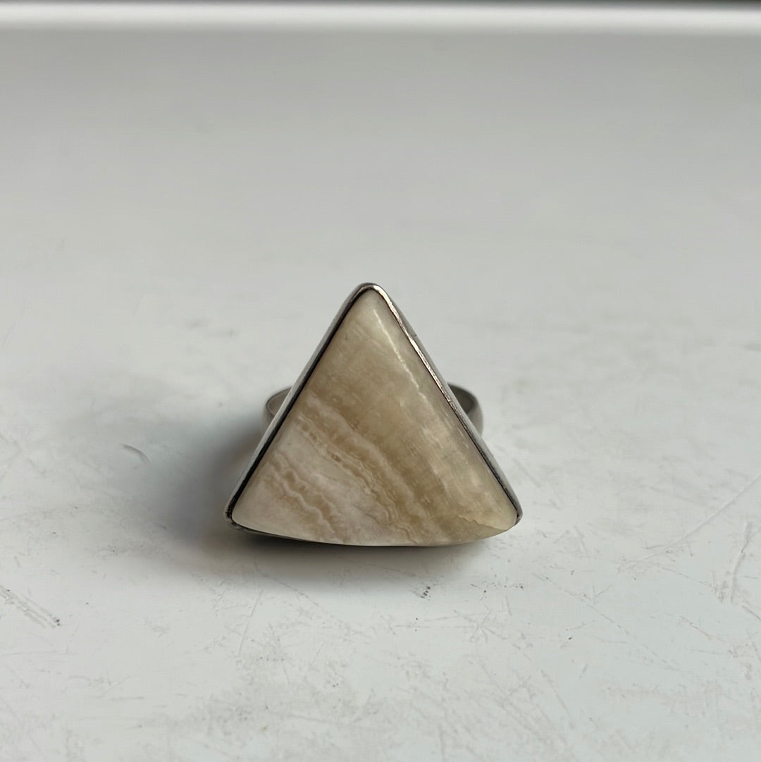 Triangle Antler Bone Ring