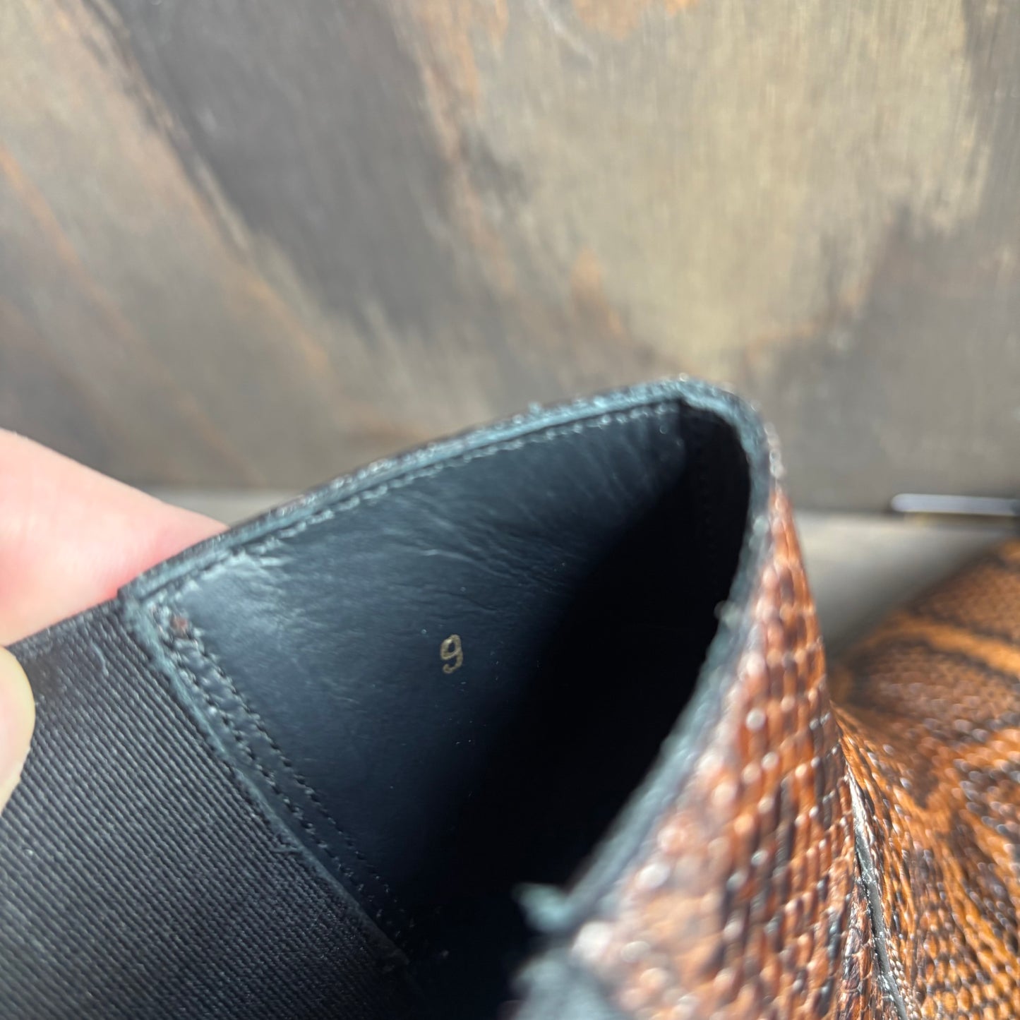 Everlane Faux Reptile Ankle Boot