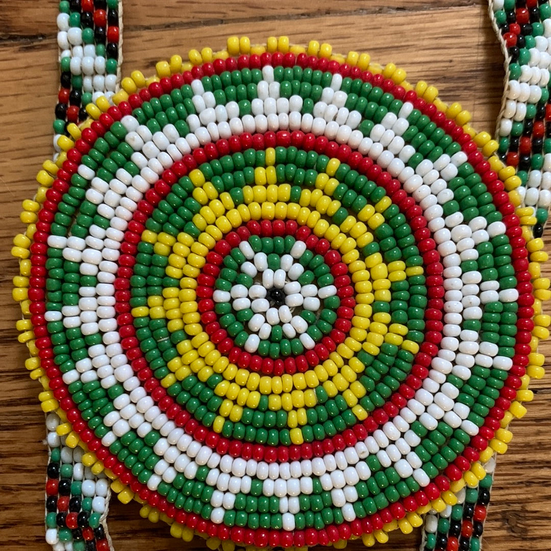 Seed Bead Multi-Medallion Necklace