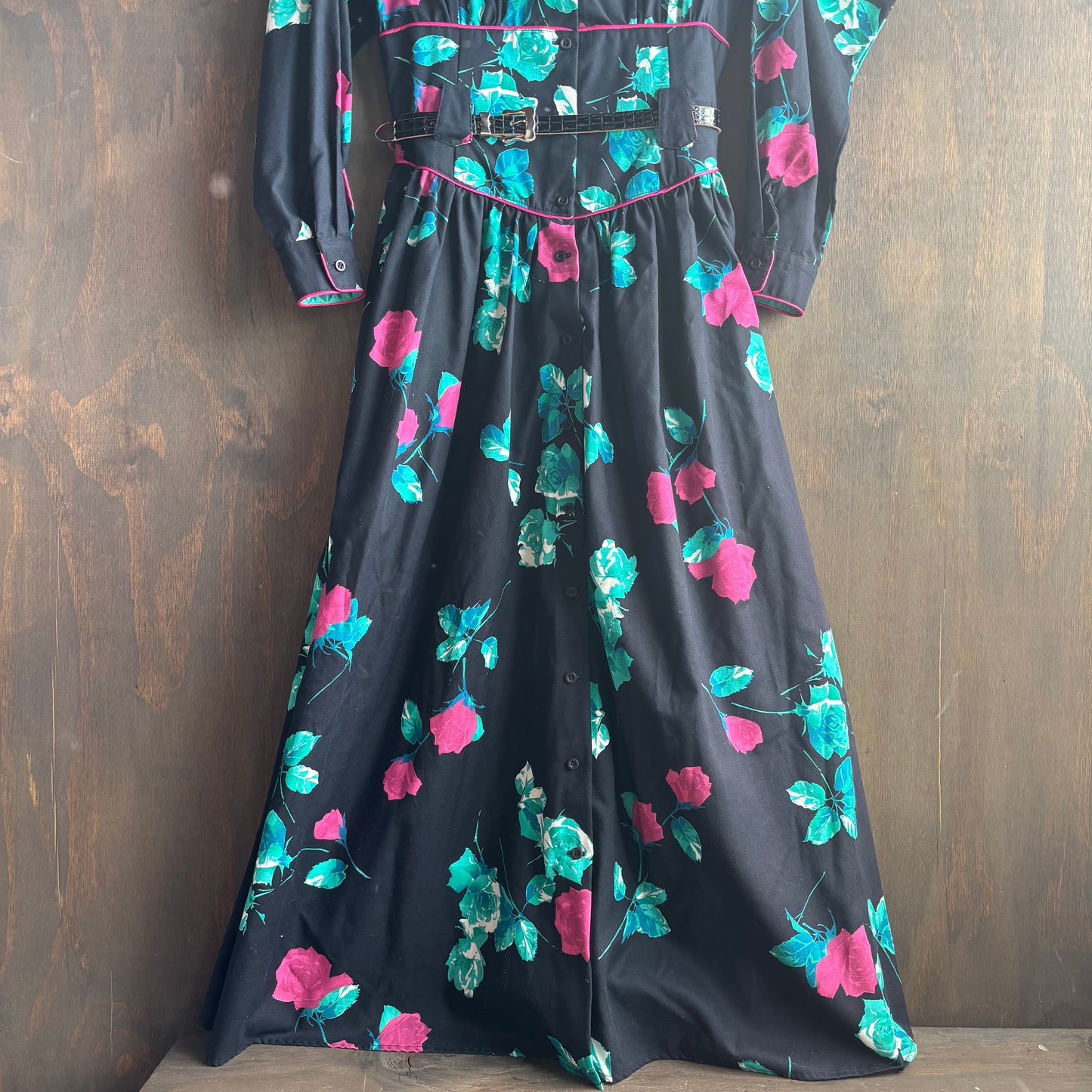 Vintage Roper Floral Belted Dress