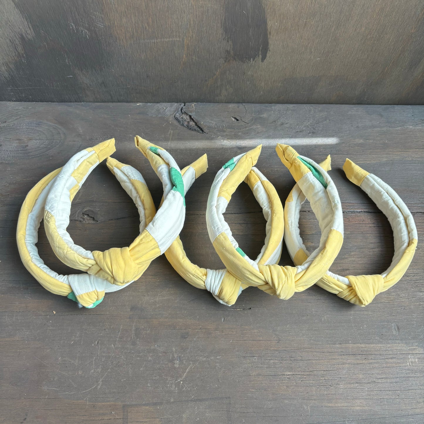 Vintage Quilt Yellow Headbands