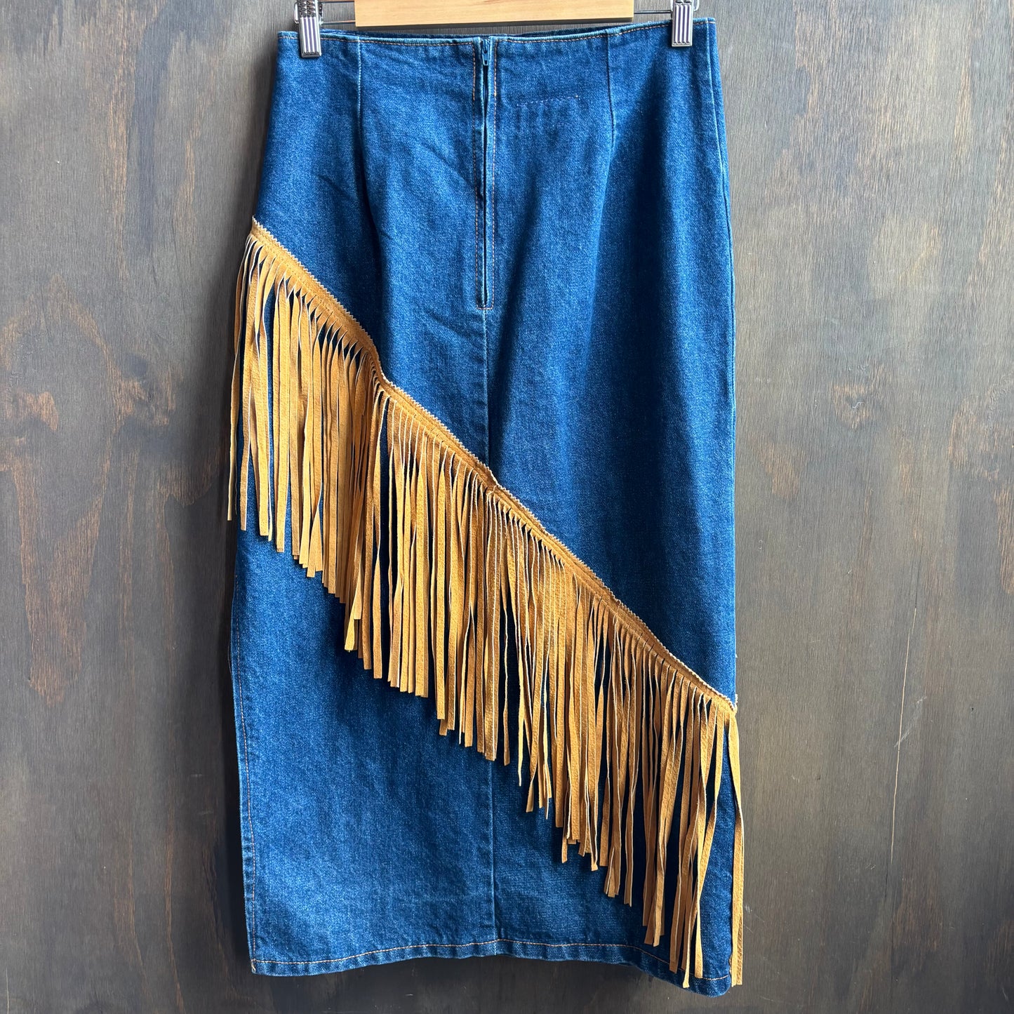Frontier Denim Fringed Set