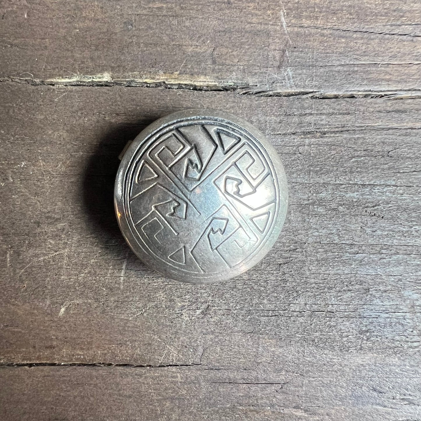 Sterling Silver Navajo Button Covers (set of 6)