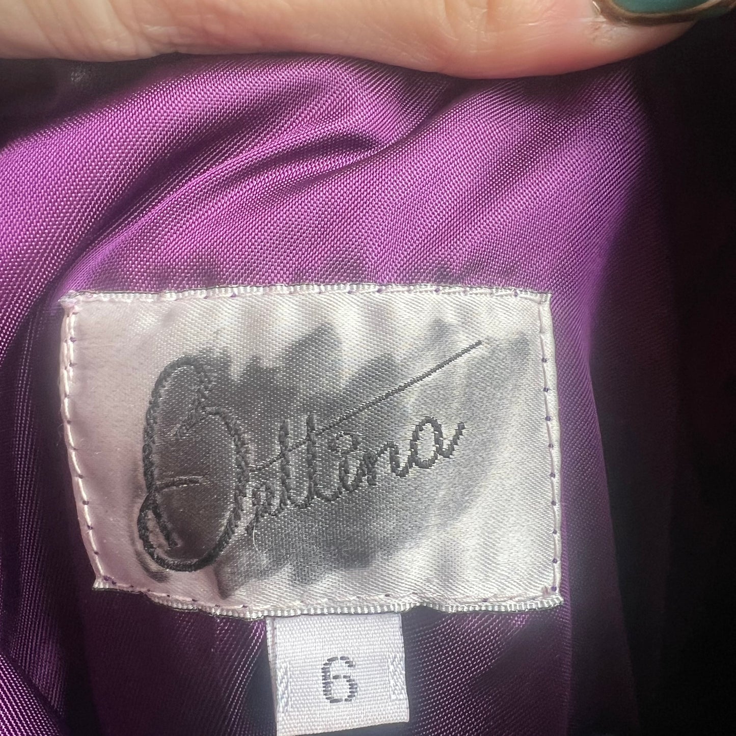 Bettina Purple Leather Pleated Skirt