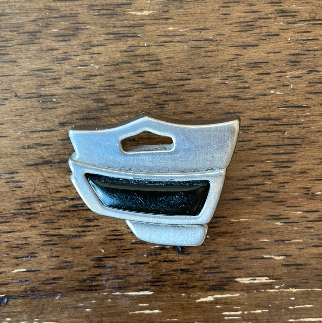 Silver and Black Bolo