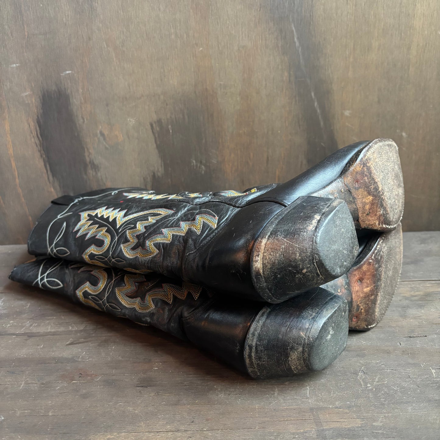 Black Tall Leather Boots