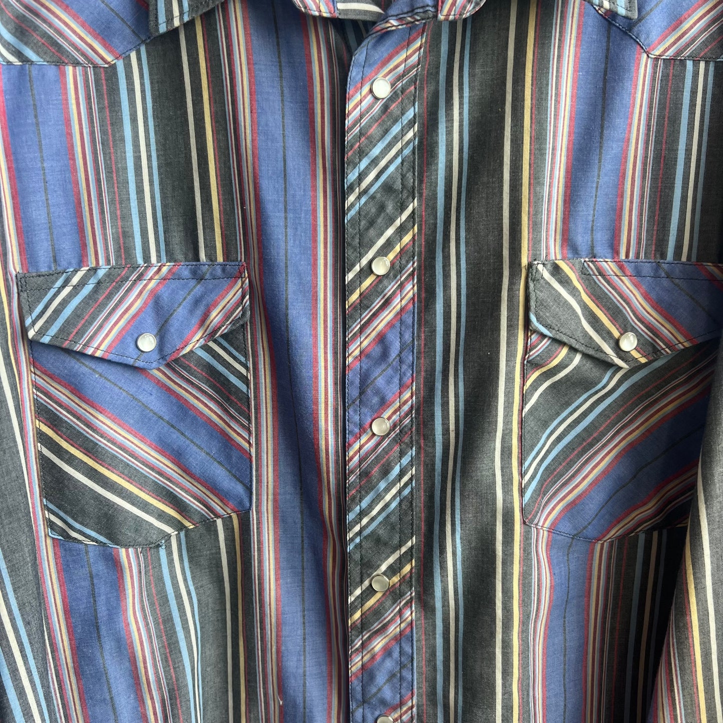 Wrangler Multicolored Western Pearl Snap