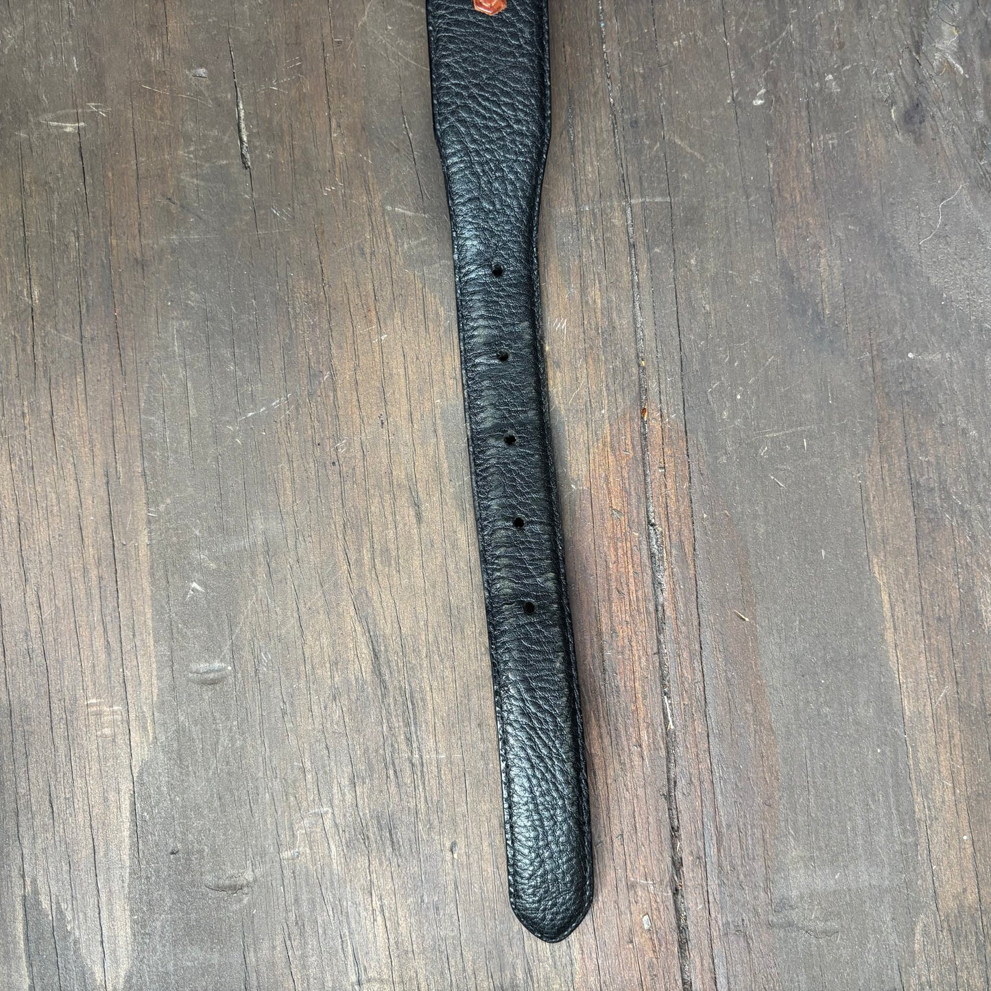 Two-Tone Leather Horsehair Belt