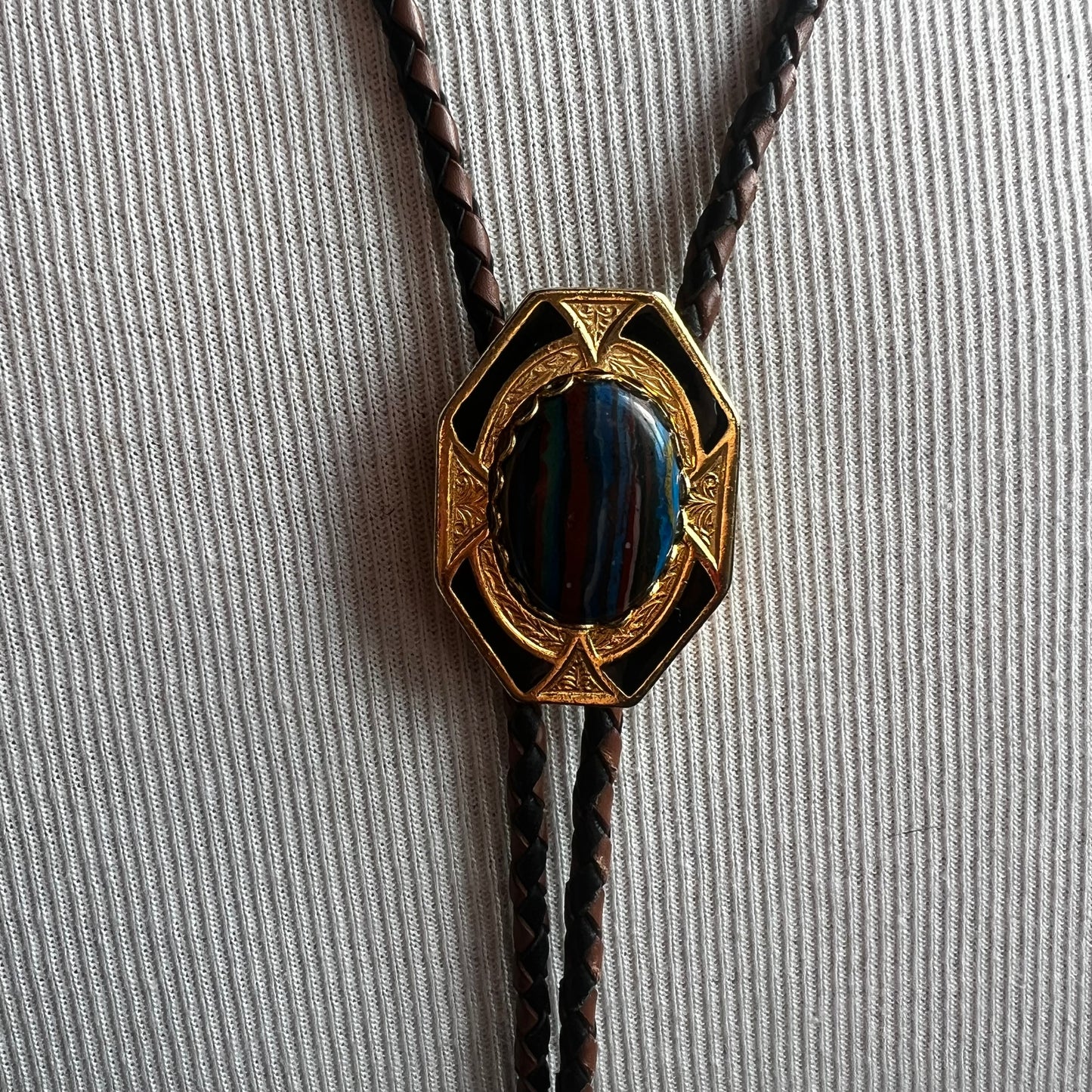 Multi Color Oval Bolo