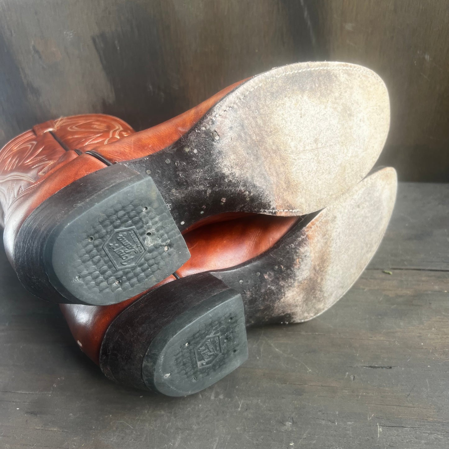Tony Lama Brown Cowboy Boots