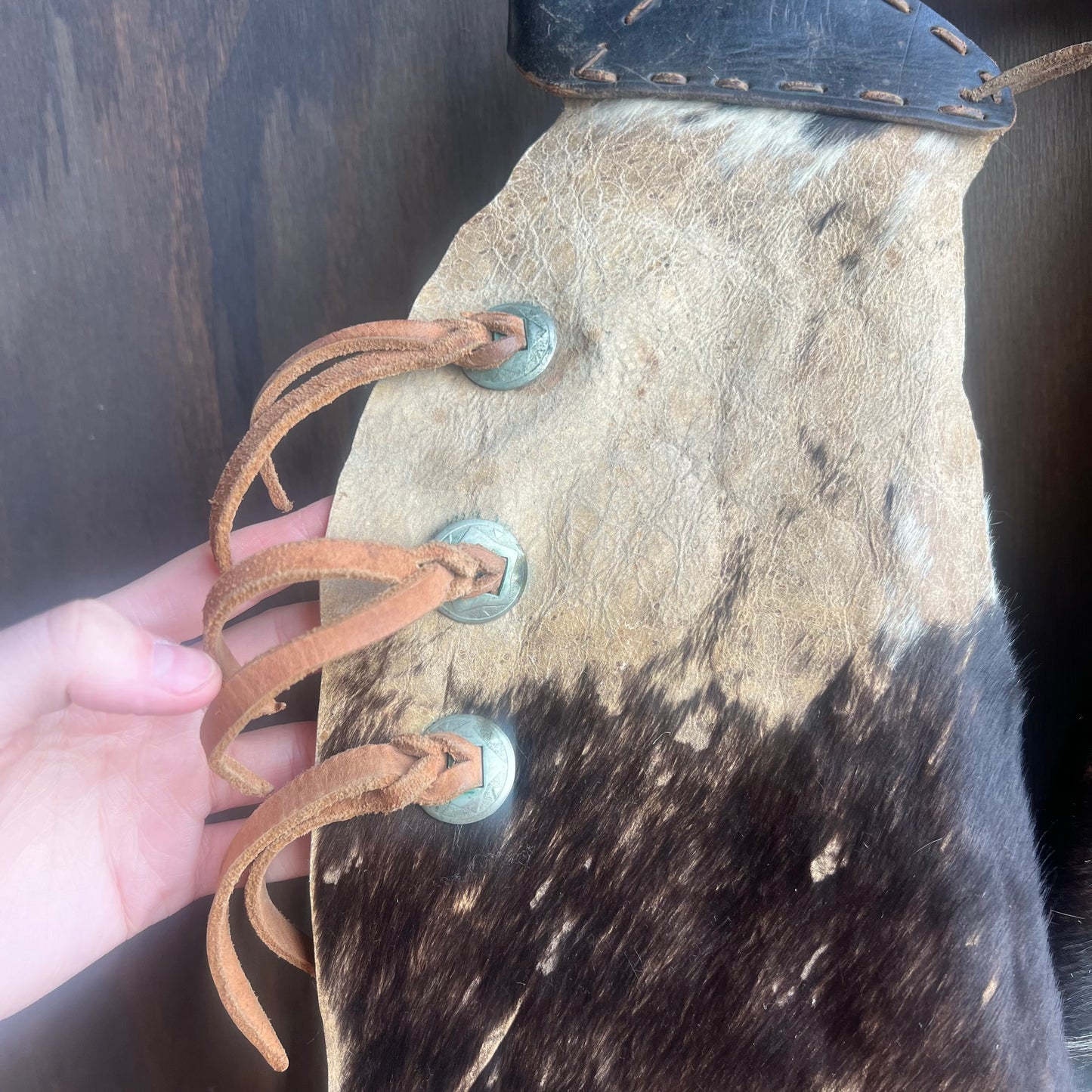 Kids Vintage Cowhide Chaps