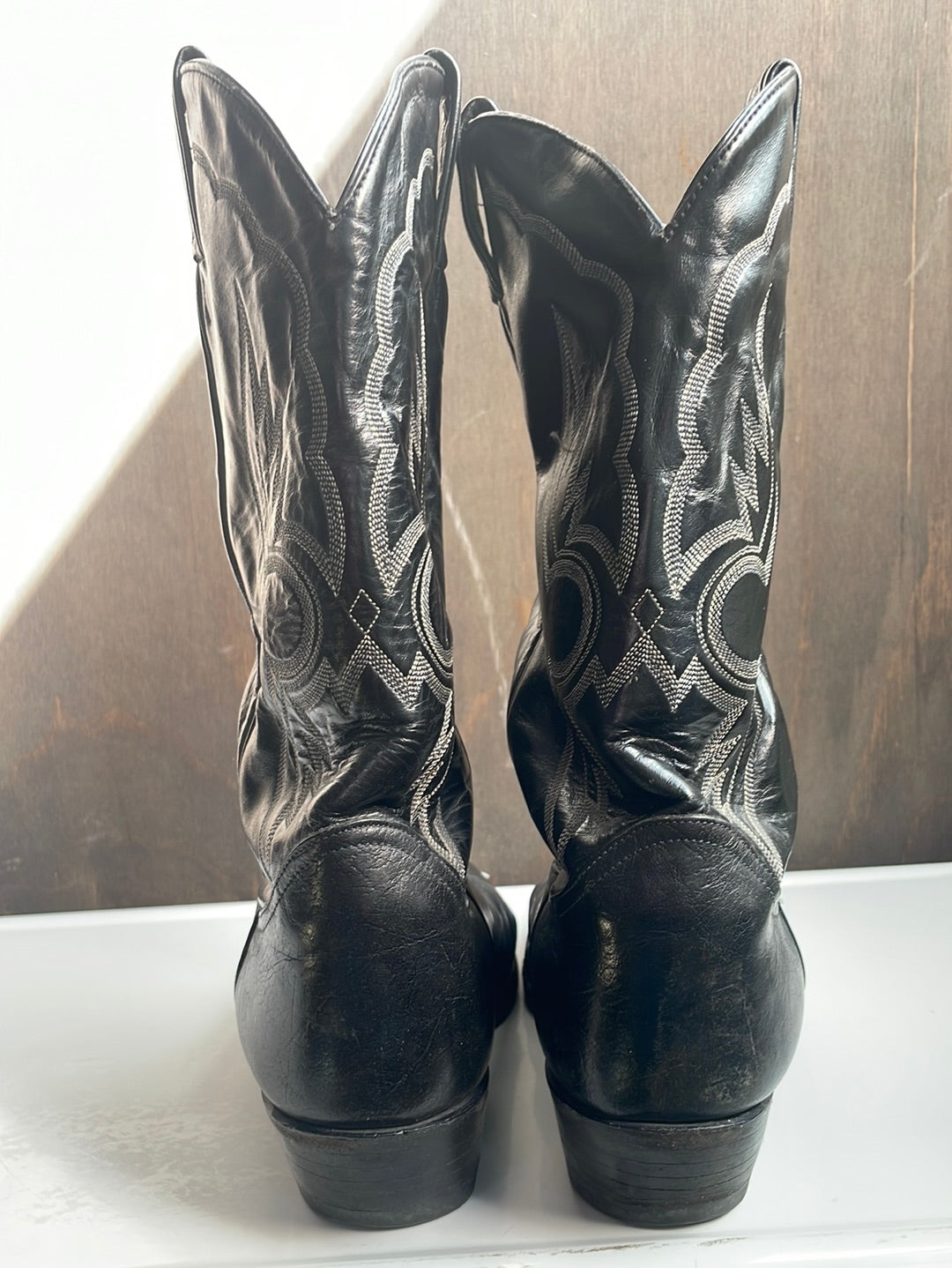 Tony Lama Black Leather boots