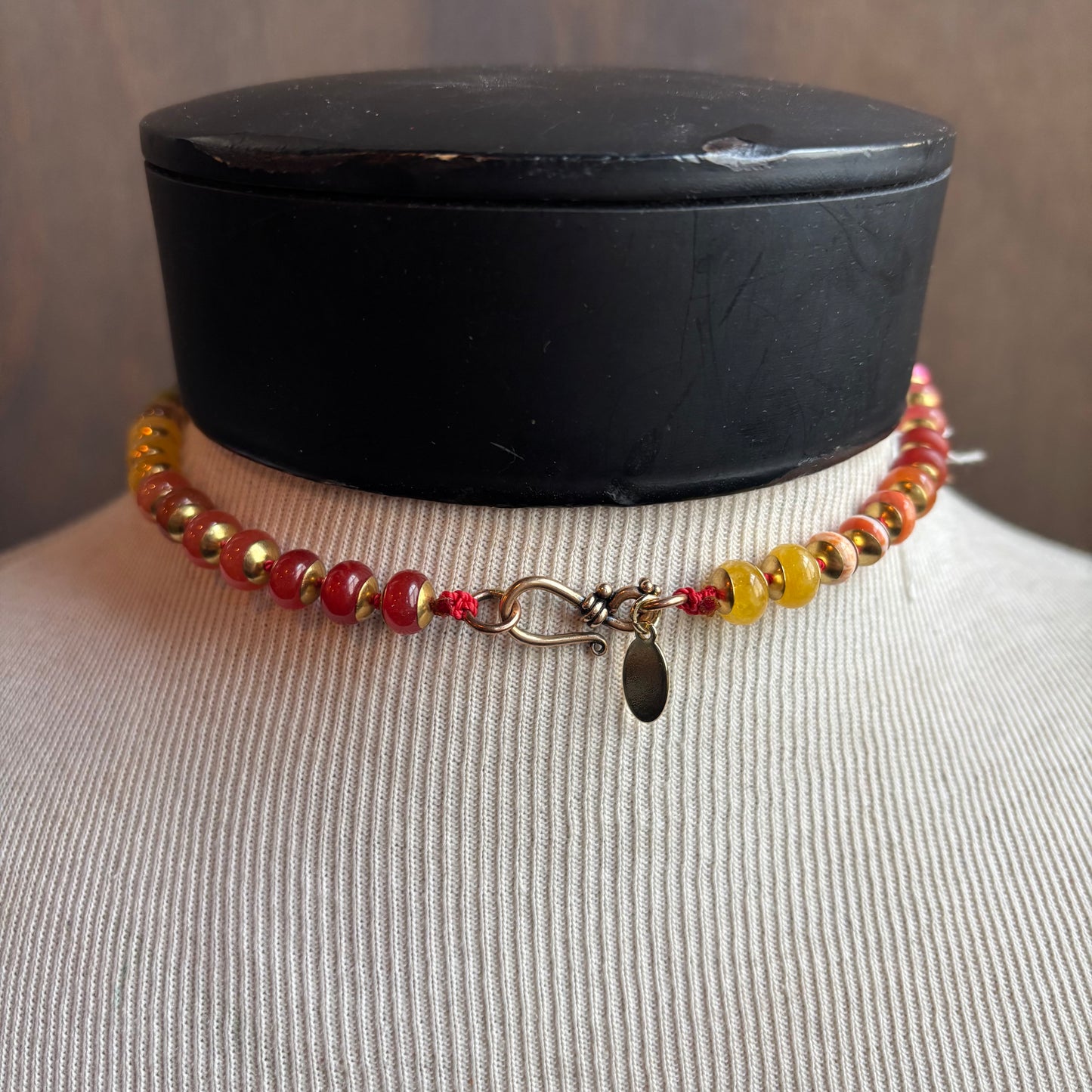 Ostrich Moon Gold Plated Moon Charm Necklace