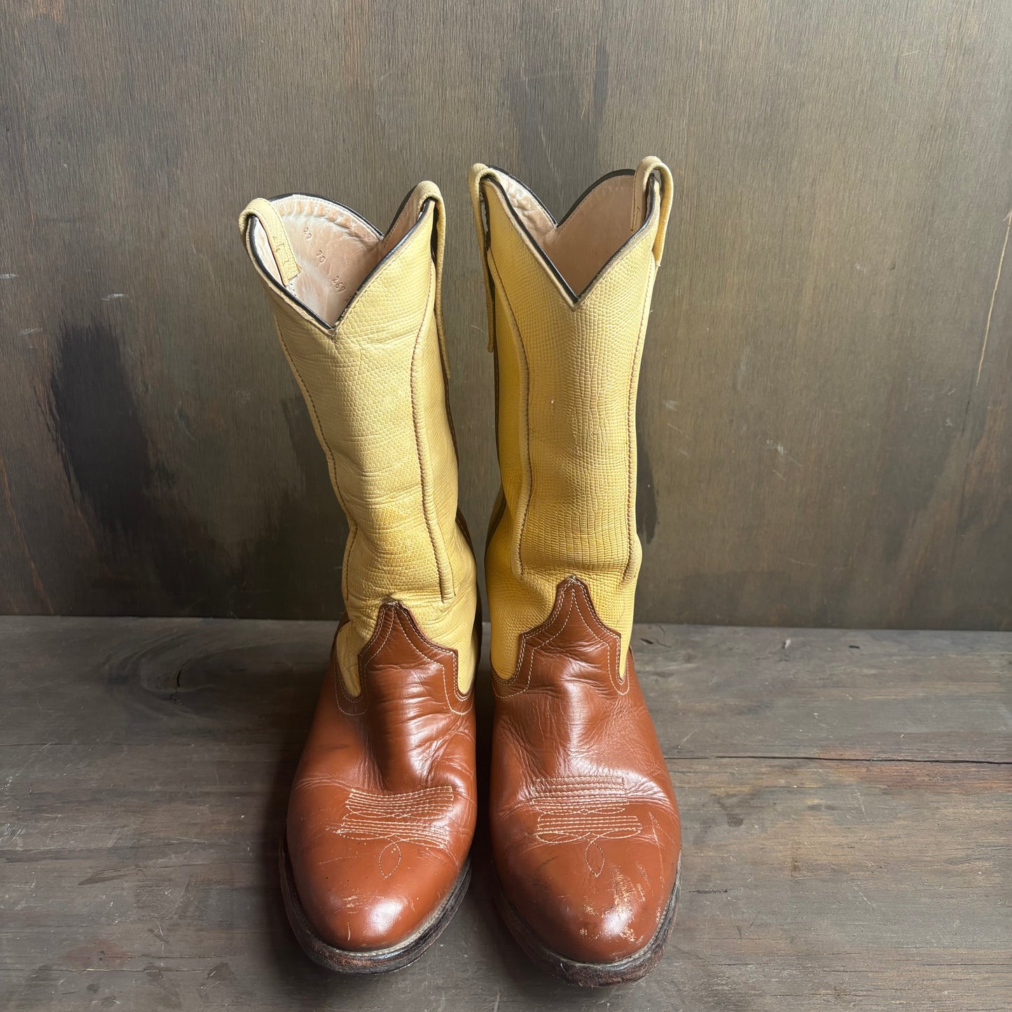 Custom 2-Tone Reptile Boots