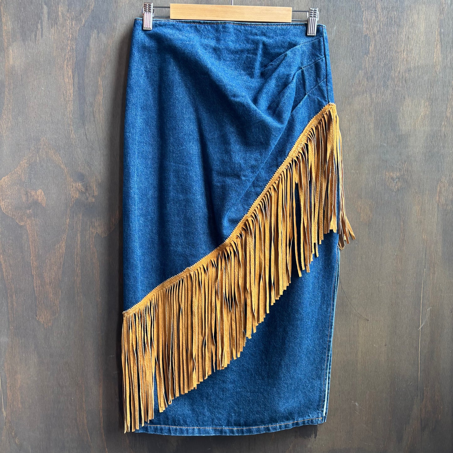 Frontier Denim Fringed Set