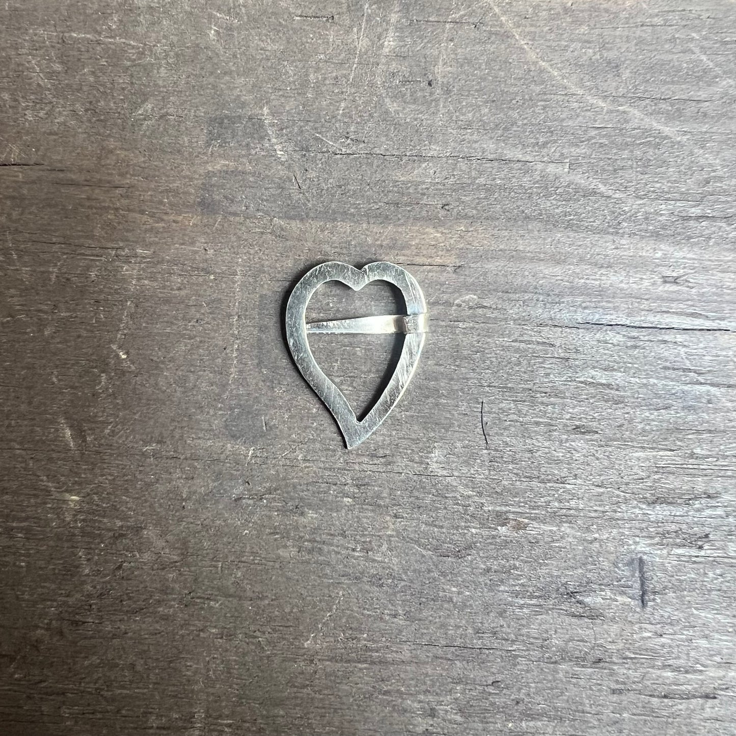 Vintage Silver Heart Luckenbooth Brooch