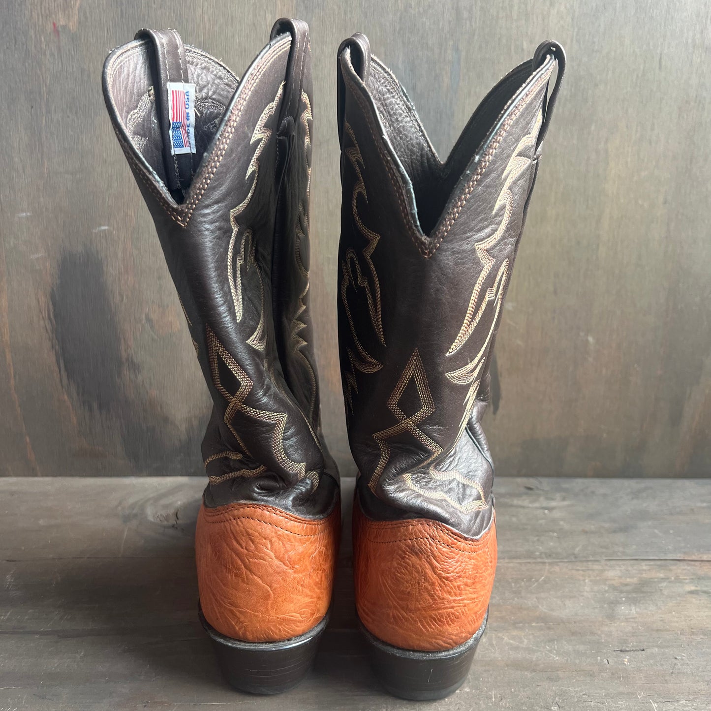 Larry Mahan Two tone cowboy boots