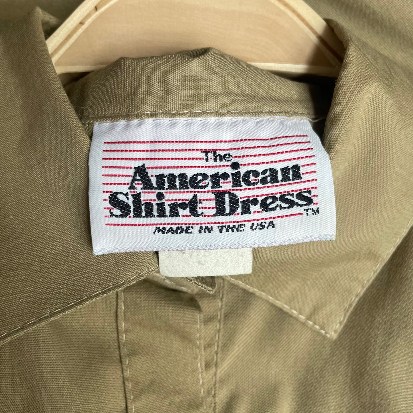 Vintage Khaki The American Shirt Dress
