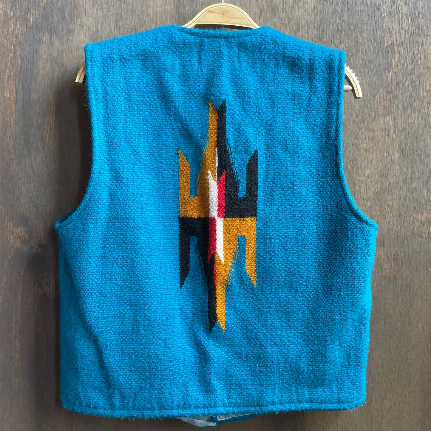 Vintage Turquoise Chimayo Blanket Vest