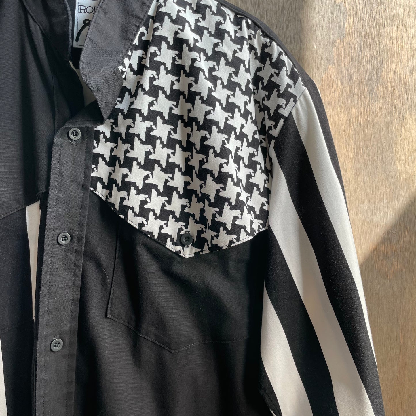 Stripe and Check Roper Shirt