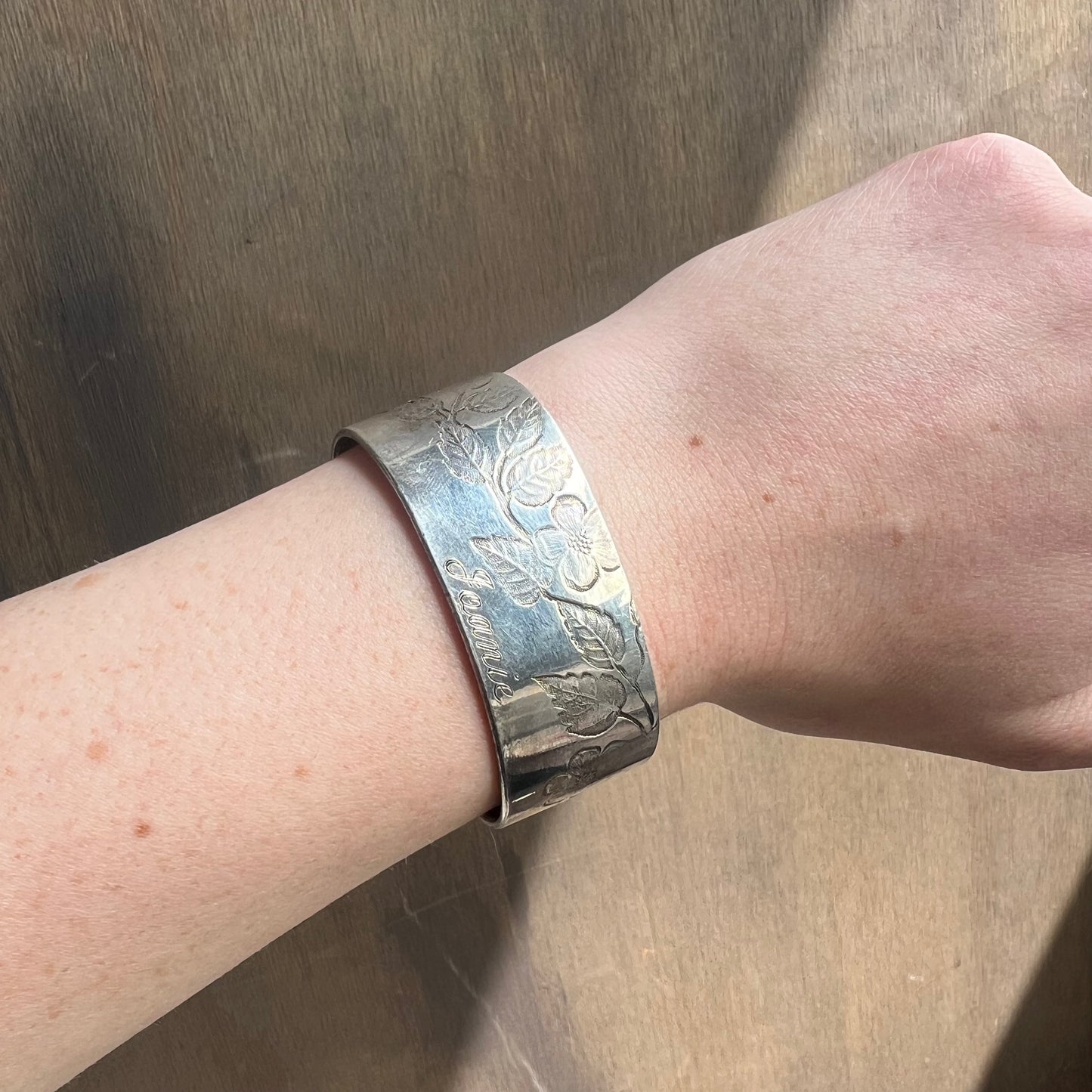 Silver “Joanie” Cuff Bracelet