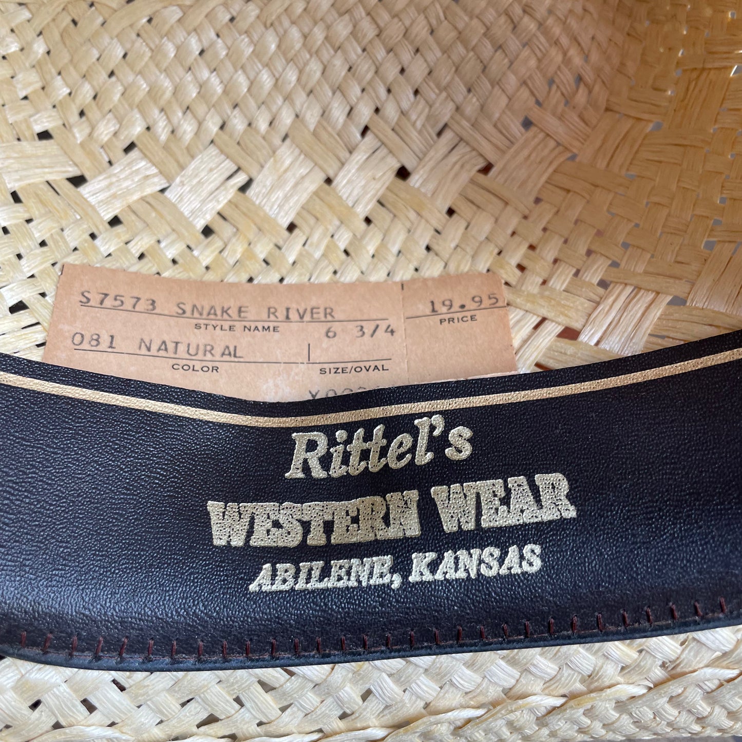 Resistol Snake River Straw Hat
