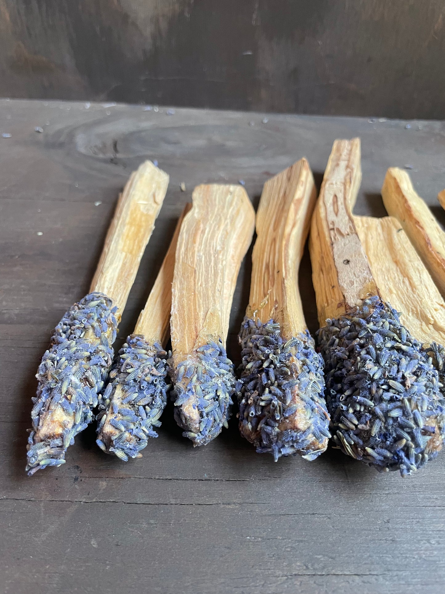 Copal Resin Dipped Palo Santo Smudge Stick with Lavender